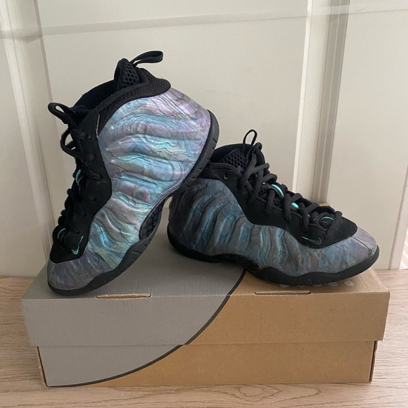 Nike Lil\' Posite One PRM Aurora Green Kids Sneakers - SZ 1 Y main image 10